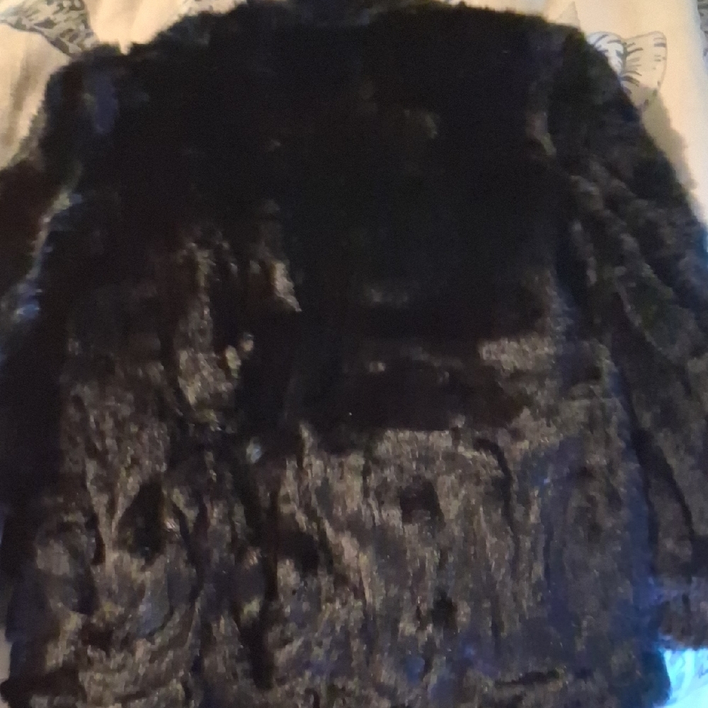 Plush Black Teddy Jacket Cozy Casual Wear